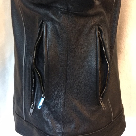 Leather Motorcycle Riding Jacket - Picture 3 of 8